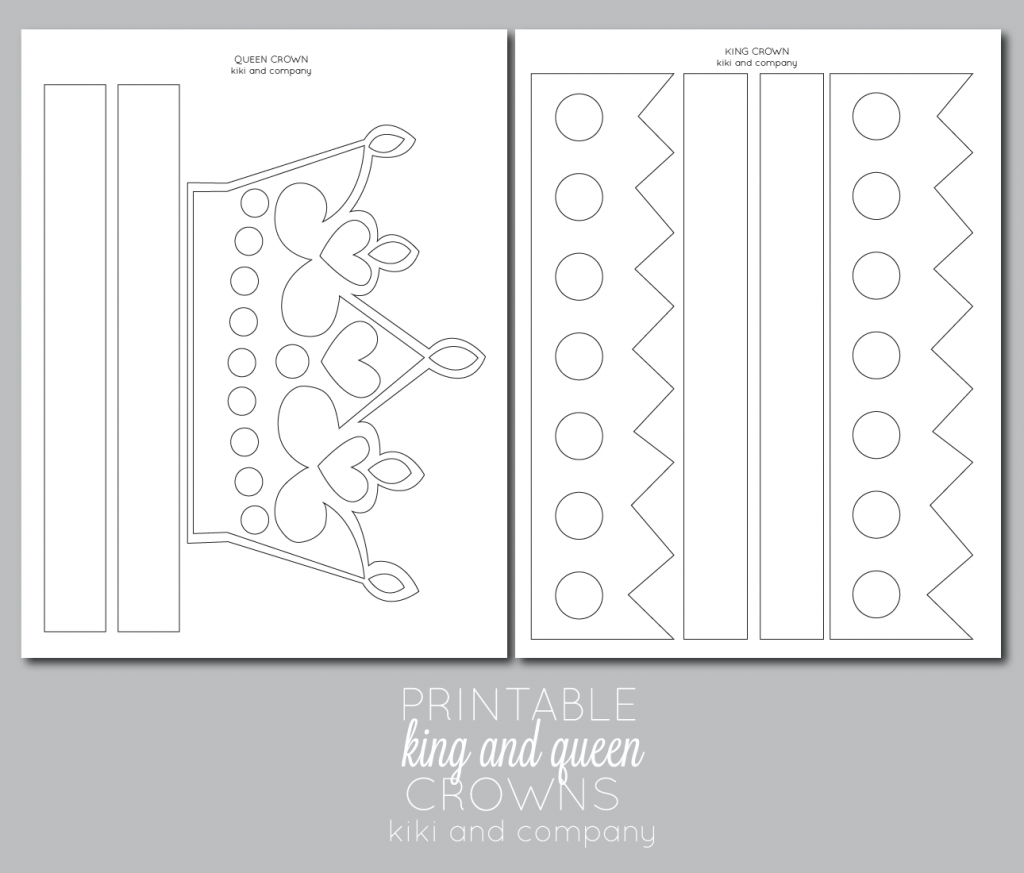 Printable Kings And Queens Crowns A Fun DIY For Make Believe 