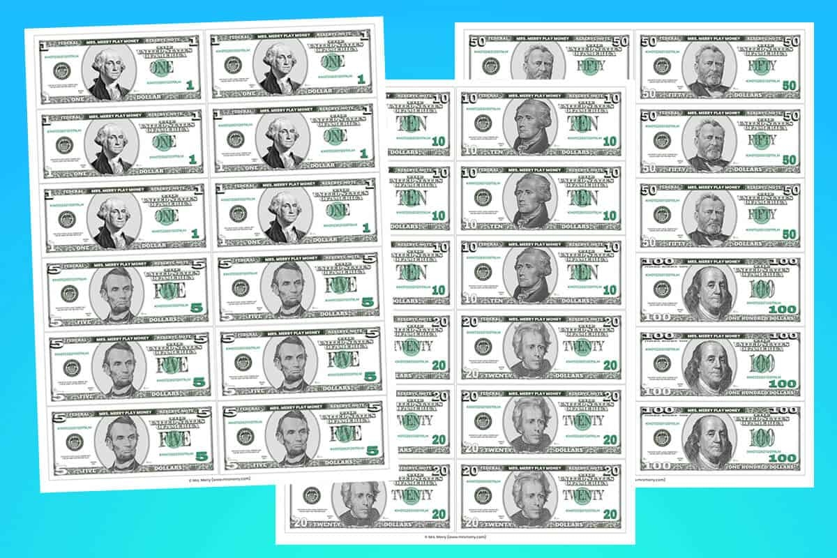 Printable Money Template