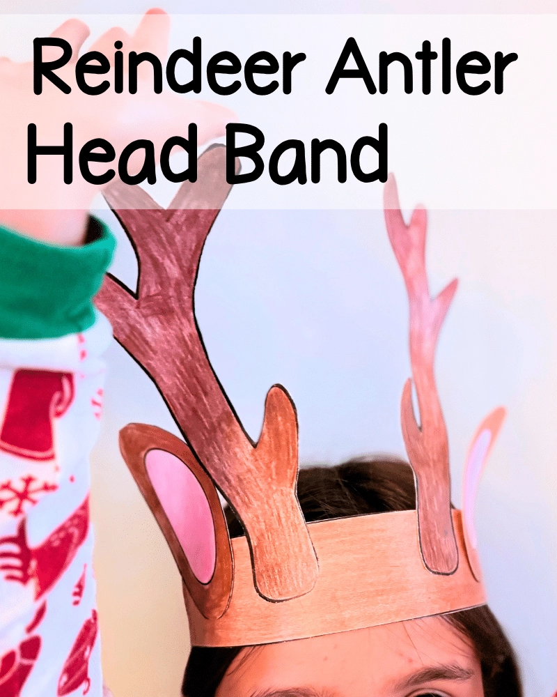 Free Printable Reindeer Antler Template