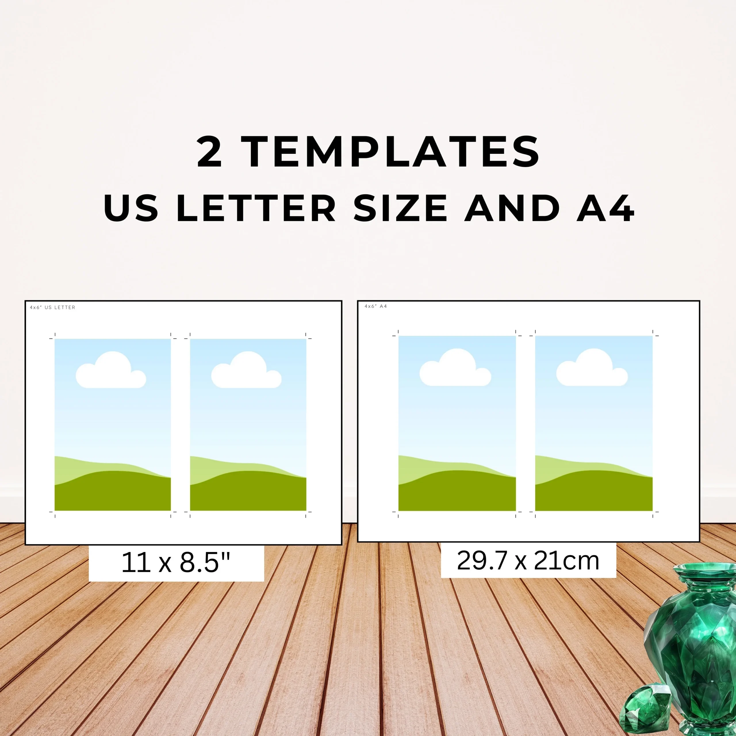 Printable 4x6 Photo Template