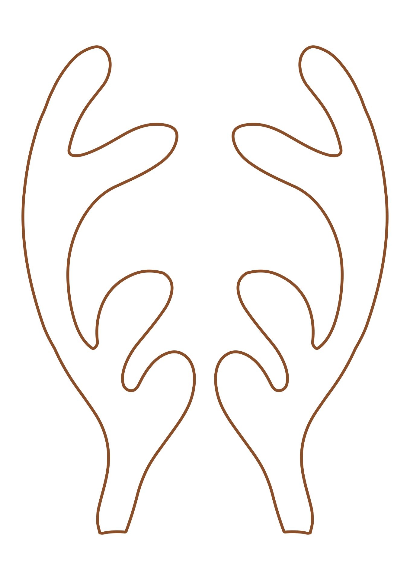 Reindeer Antlers Template Free Printable