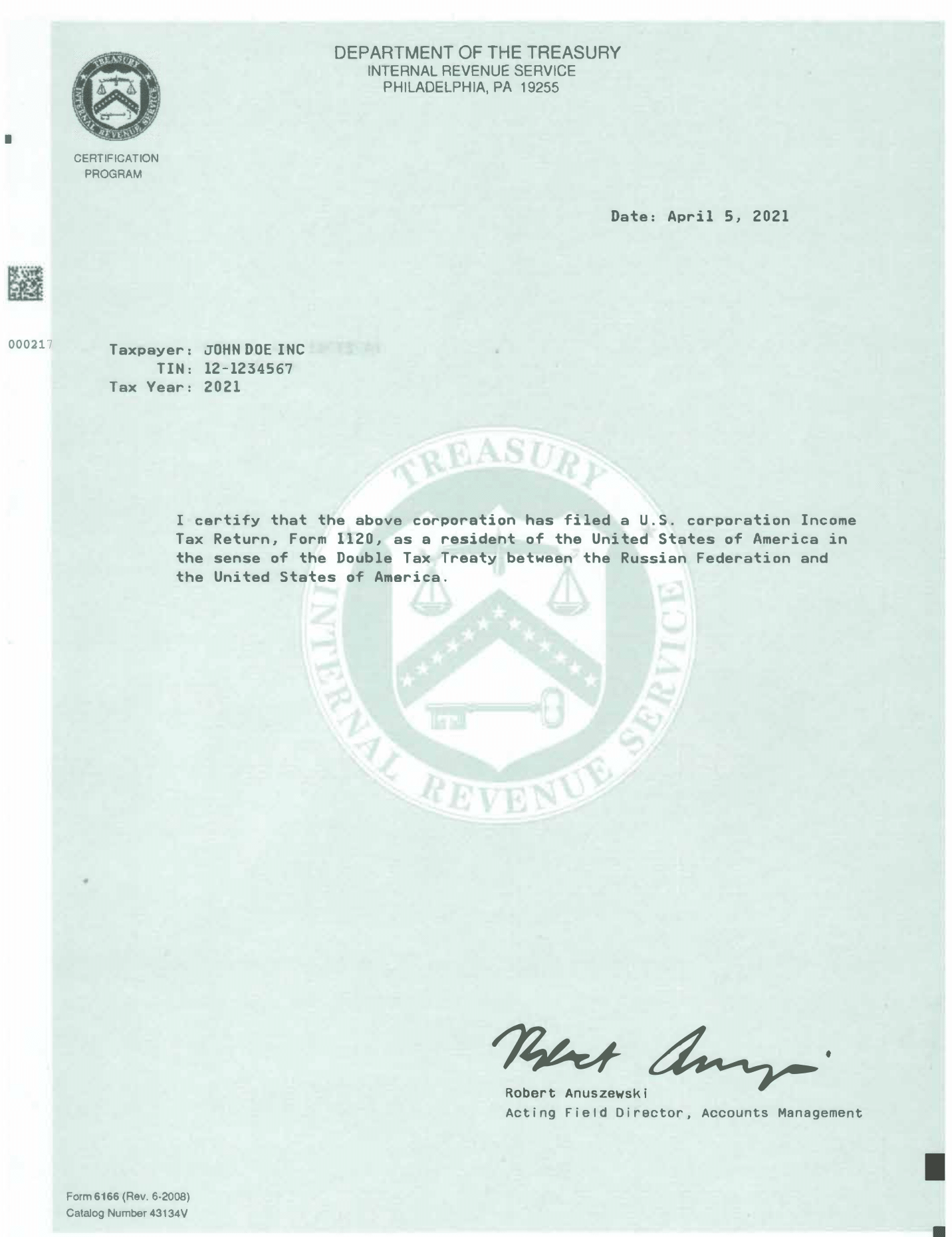 Irs Form 6166