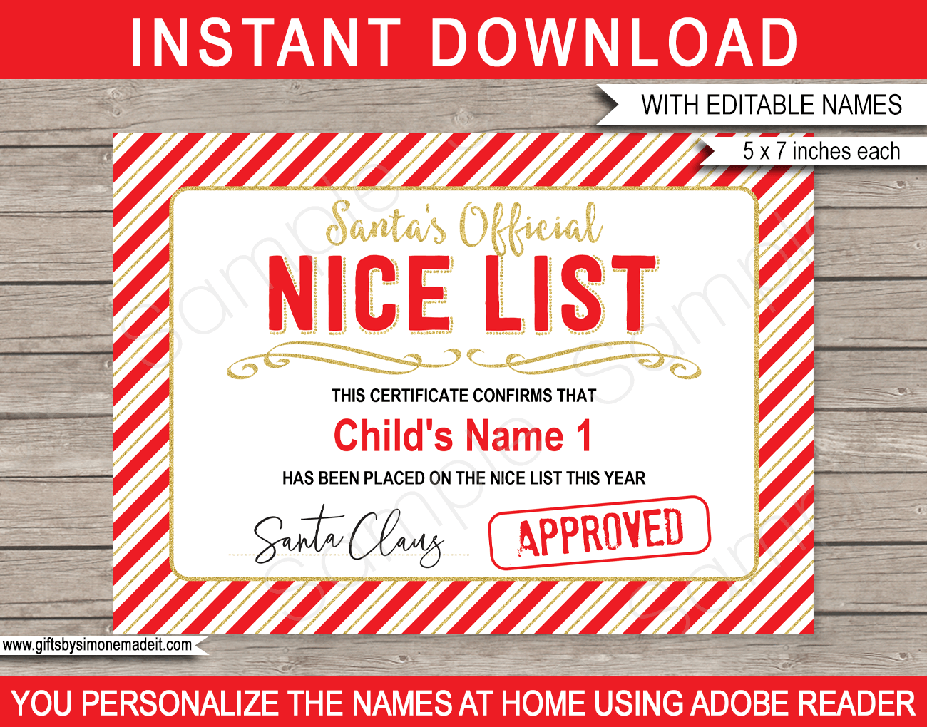 Free Printable Santa Certificate Template
