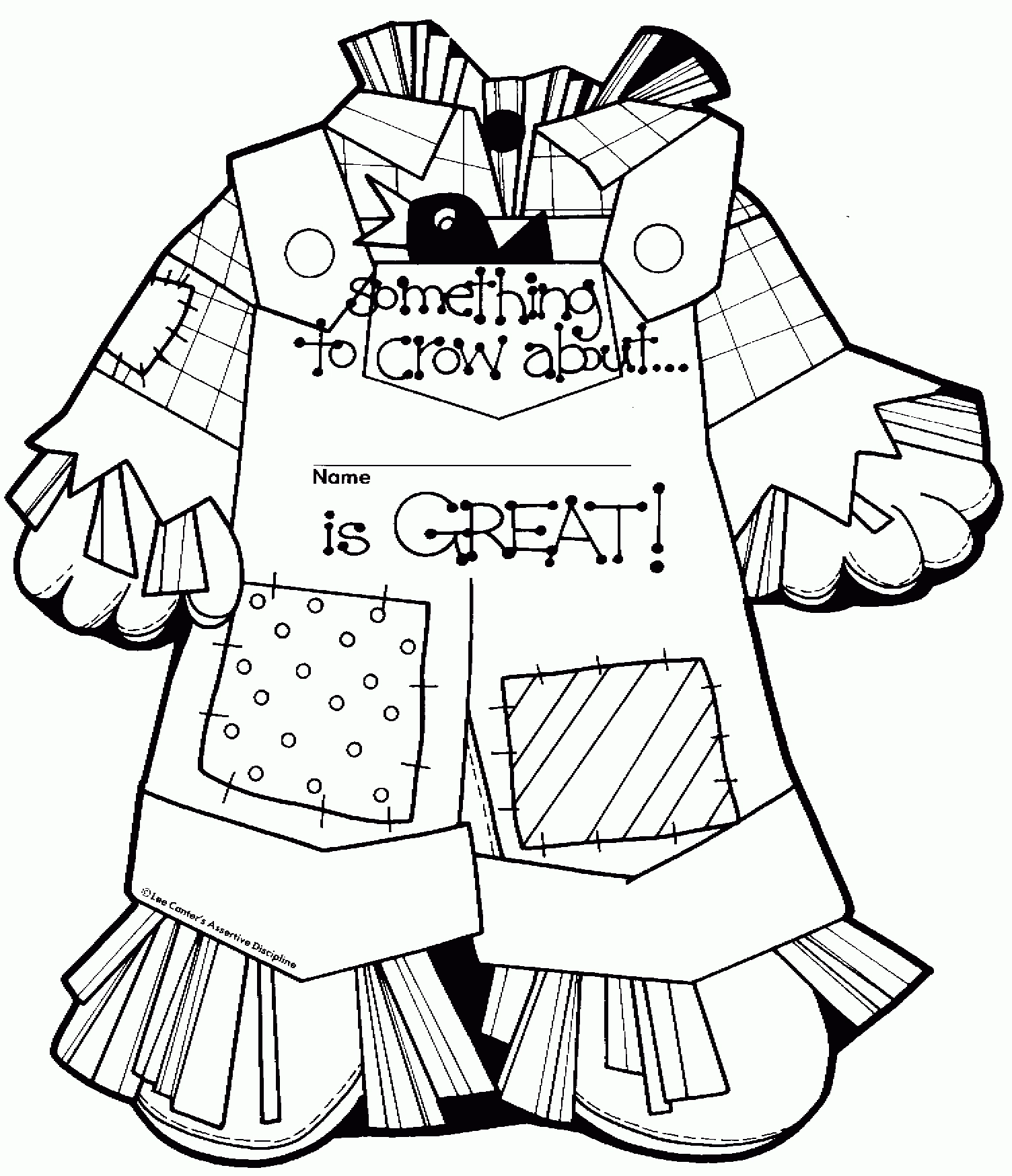 Scarecrow Printable Template