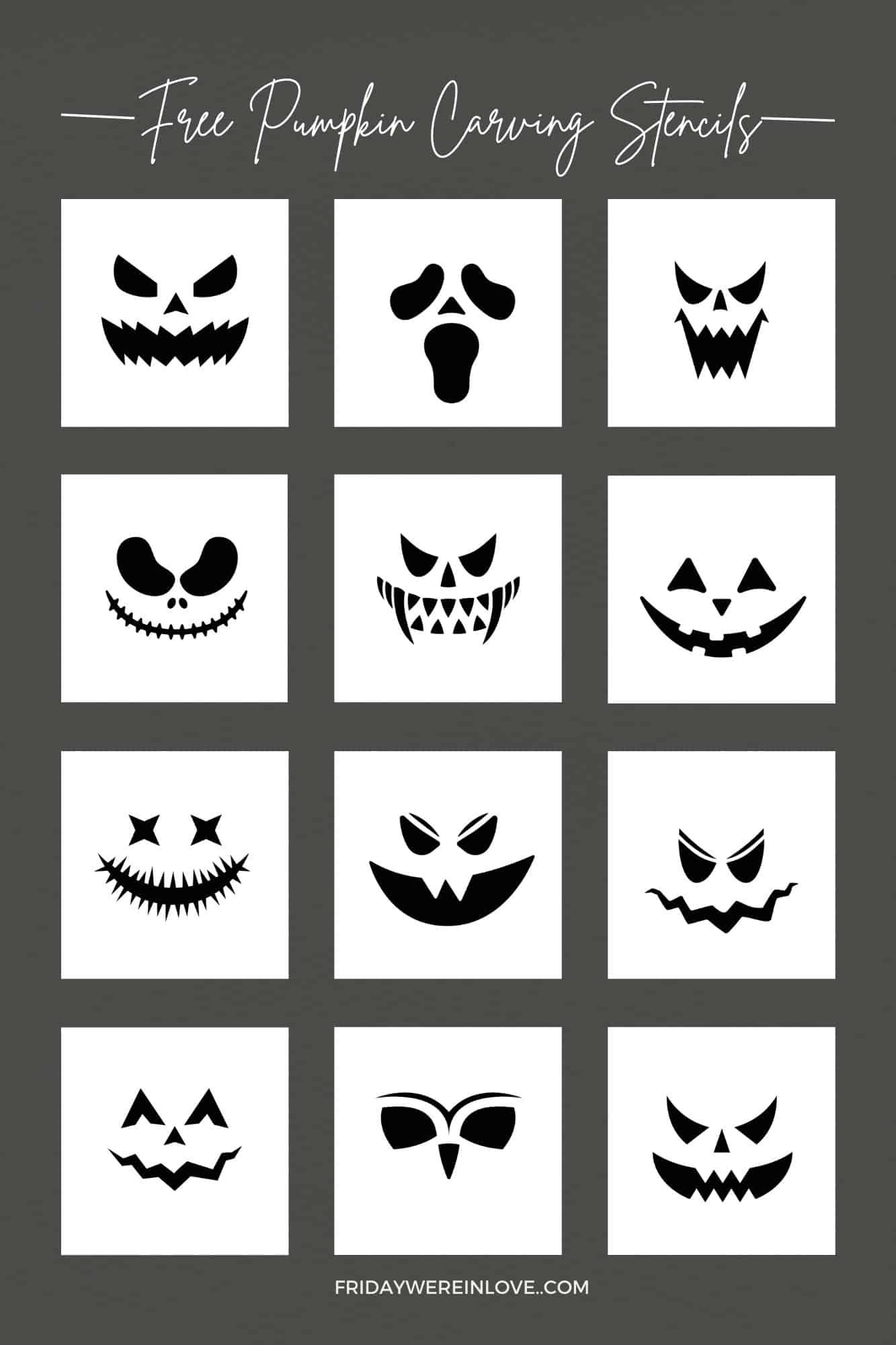 Printable Pumpkin Faces Templates