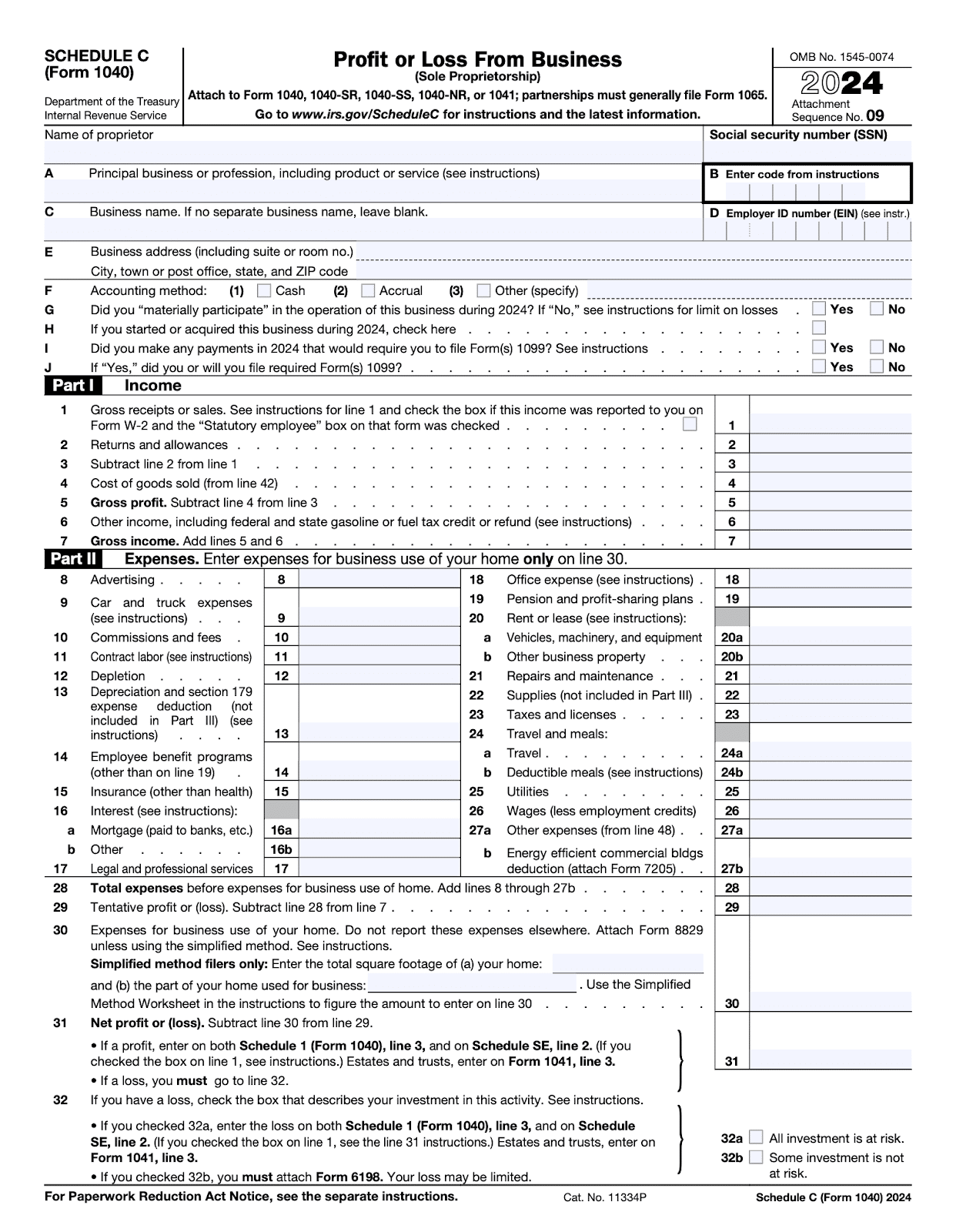 Schedule C Instructions For 2025 What Accountants Need To Know