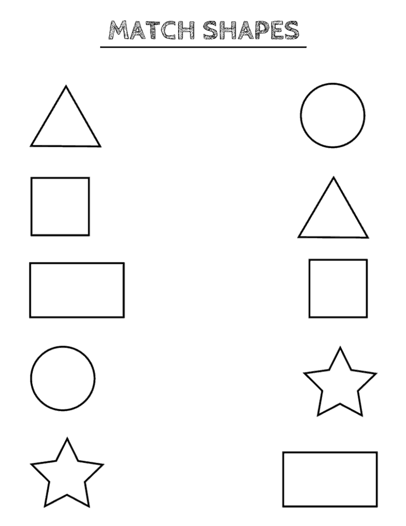 Printable Shape Worksheets For Preschool