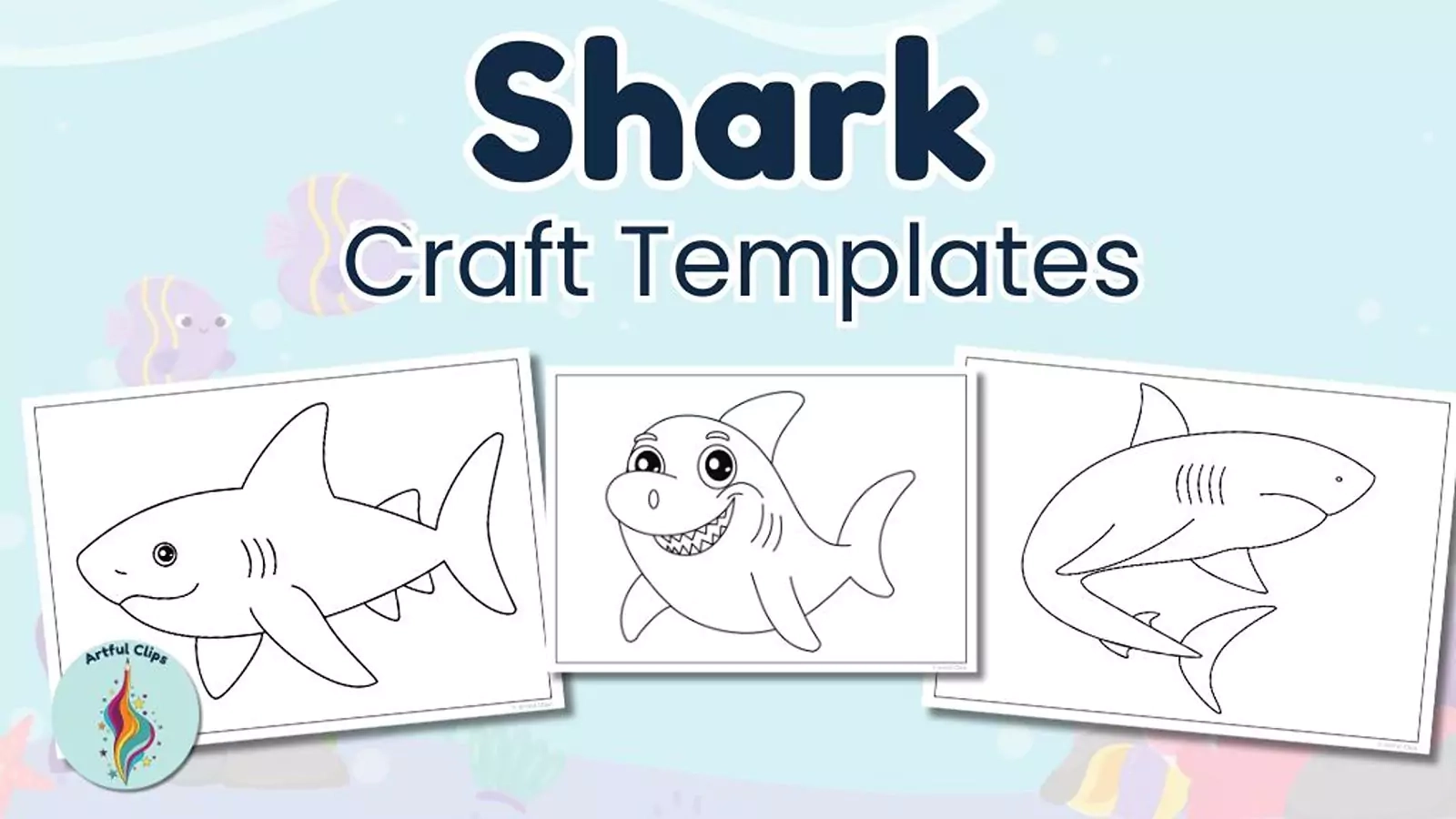 Shark Template Printable