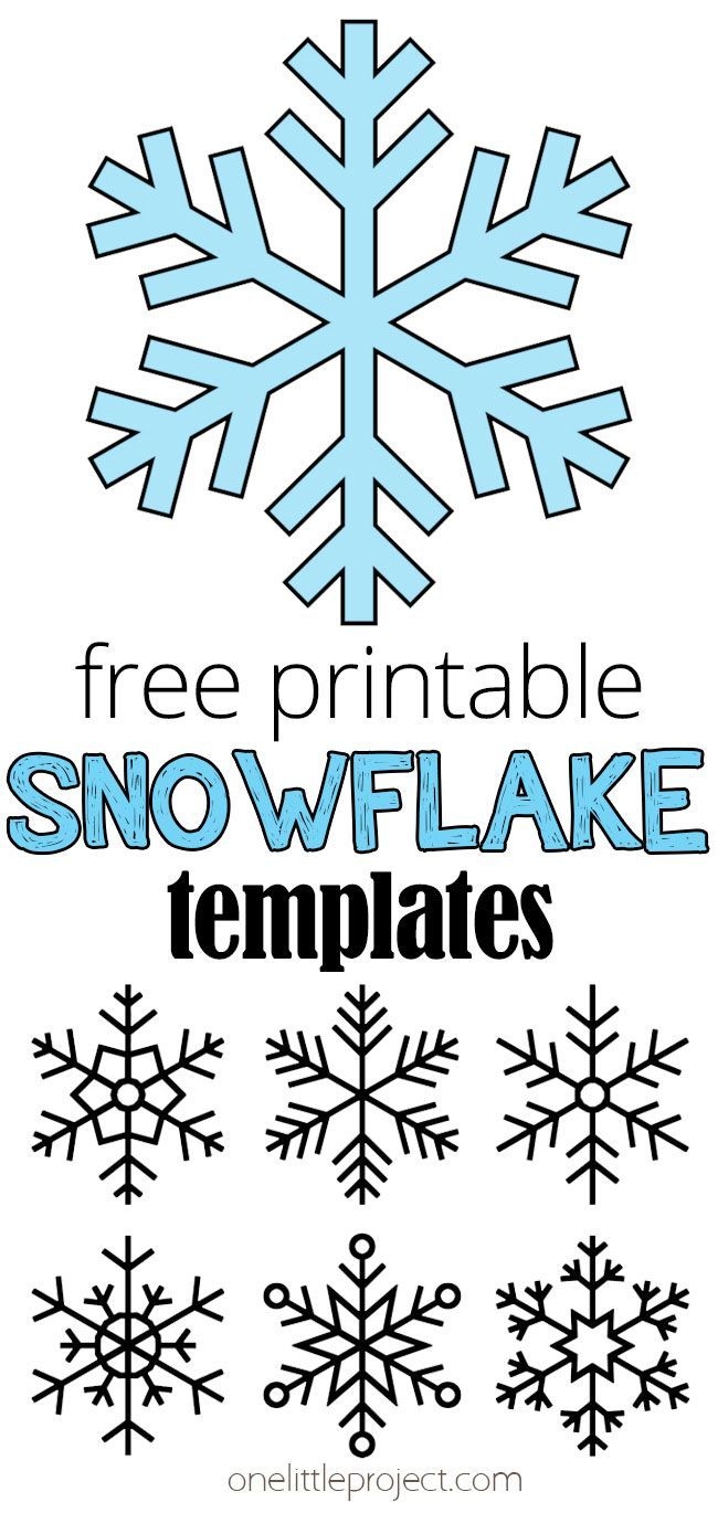 Snowflake Template Free Printable Snowflake Outlines