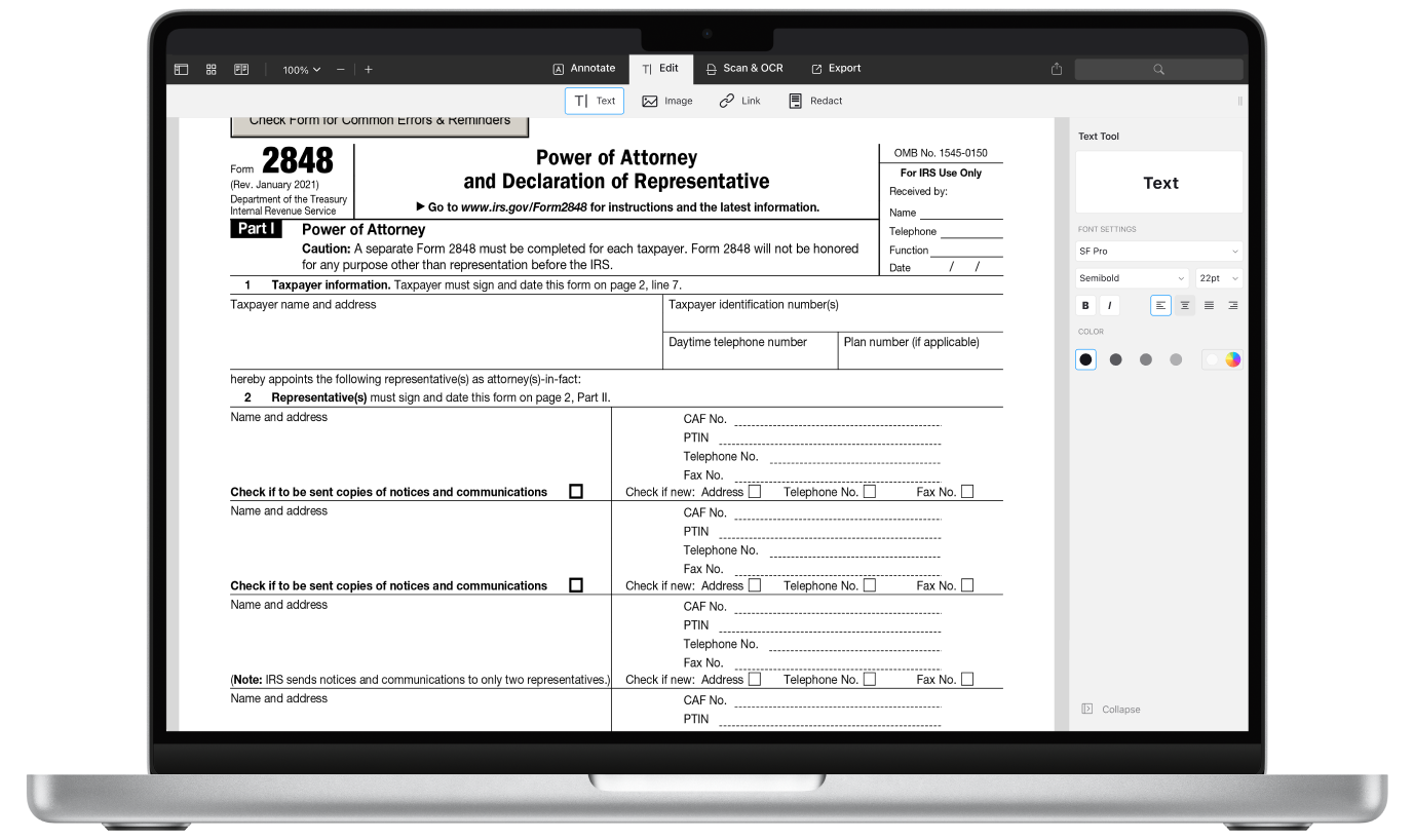 Irs Form 2848 Instructions 2024
