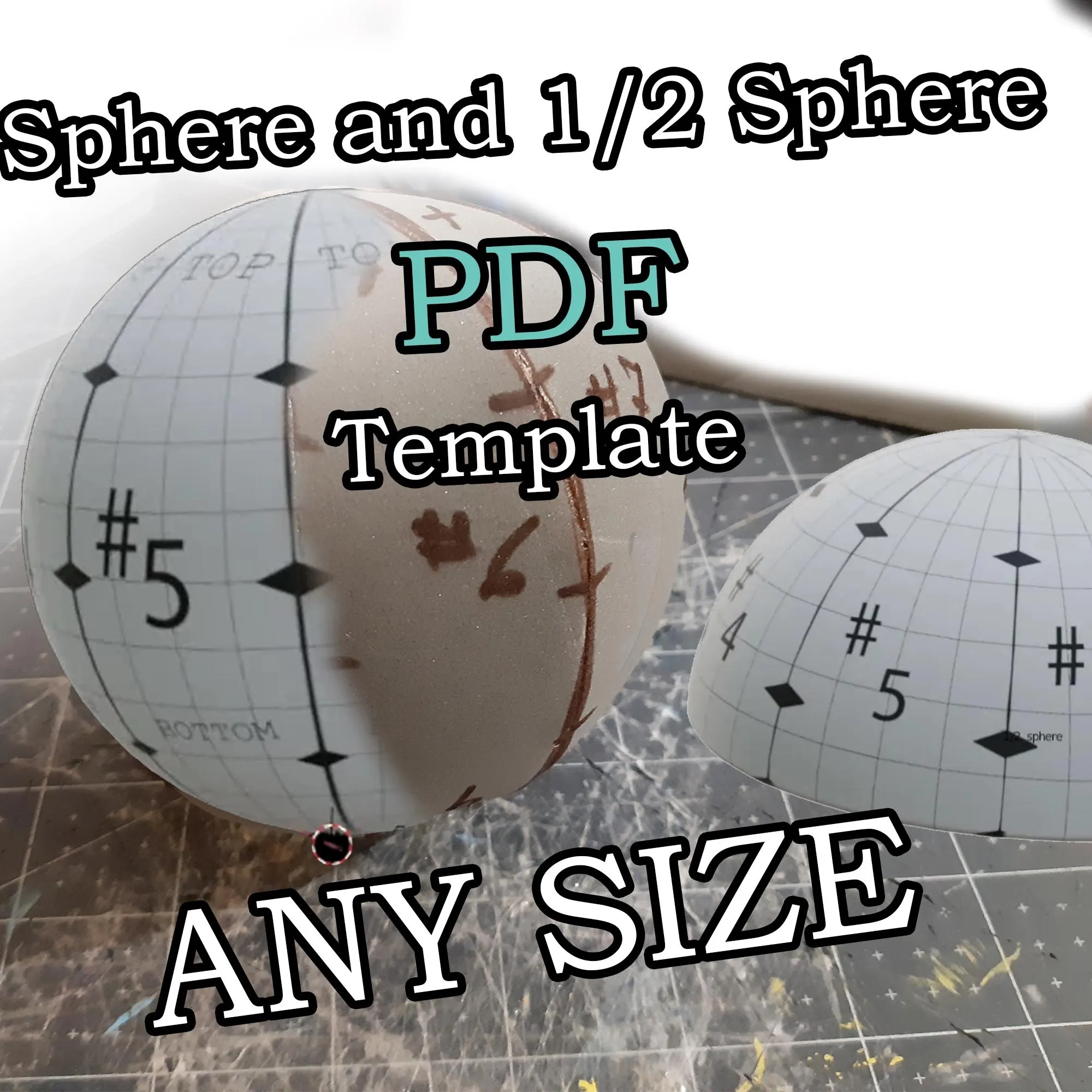 Printable Paper Sphere Template