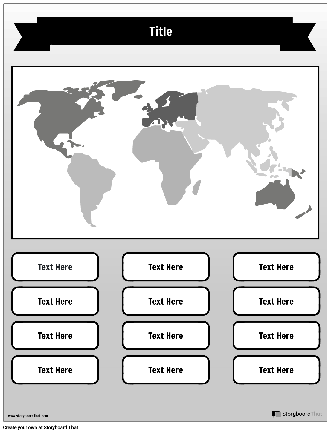 Storyboard That Free Continents Worksheets For Geography