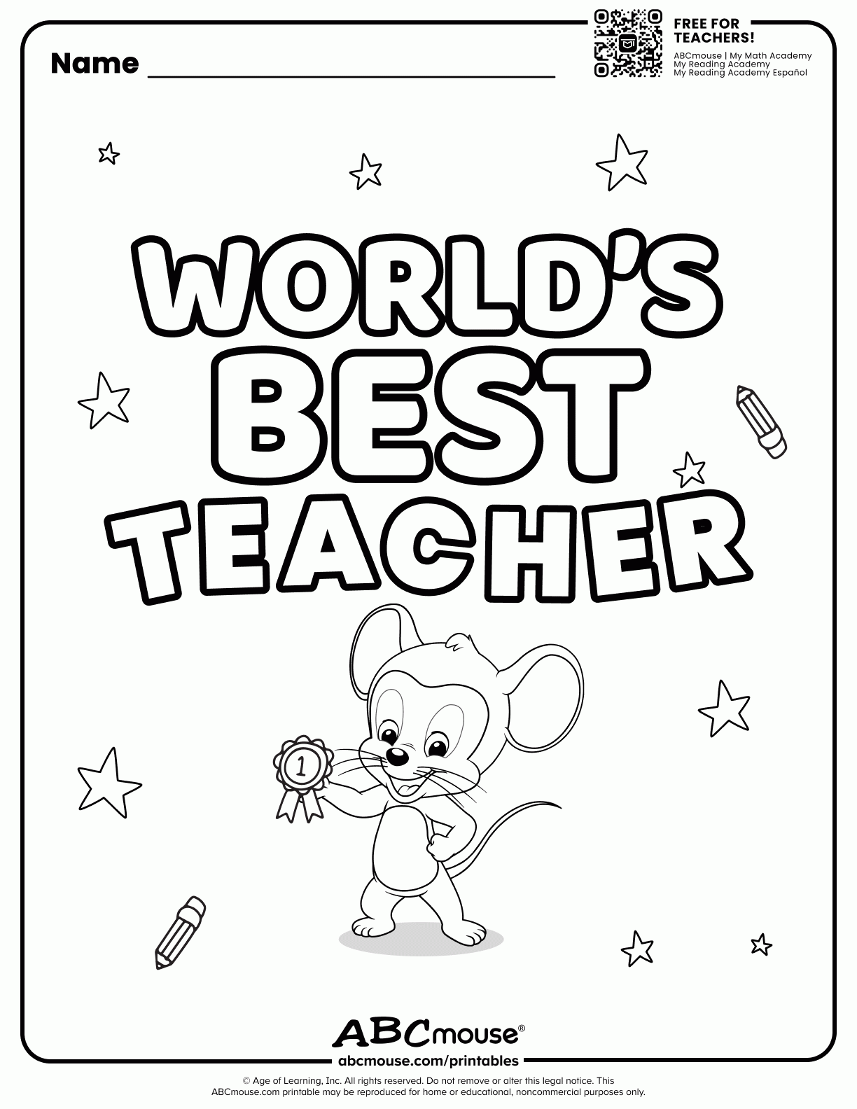 Abc Mouse Printable Worksheets