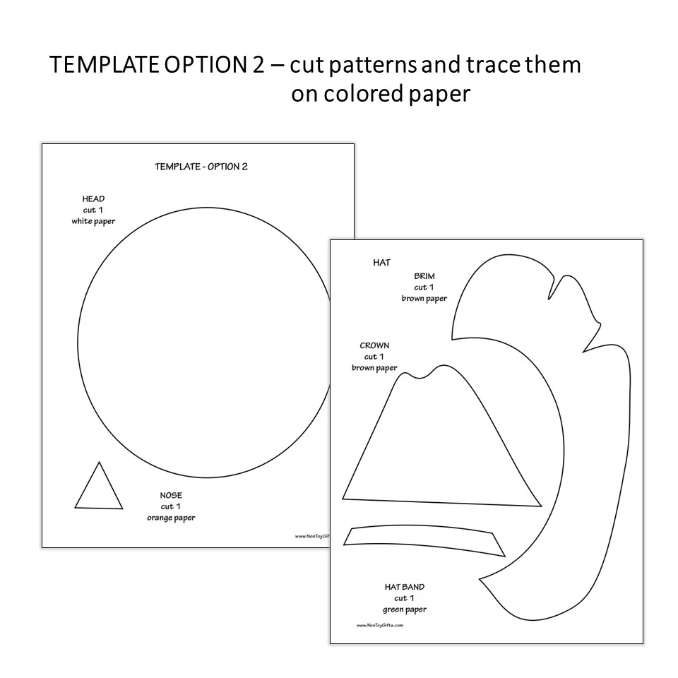 Template How To Make A Scarecrow Hat Out Of Felt Hat Template How 