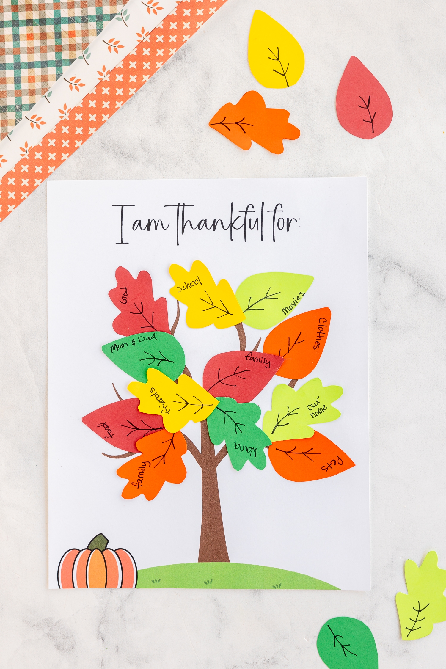 Free Printable Gratitude Tree Template