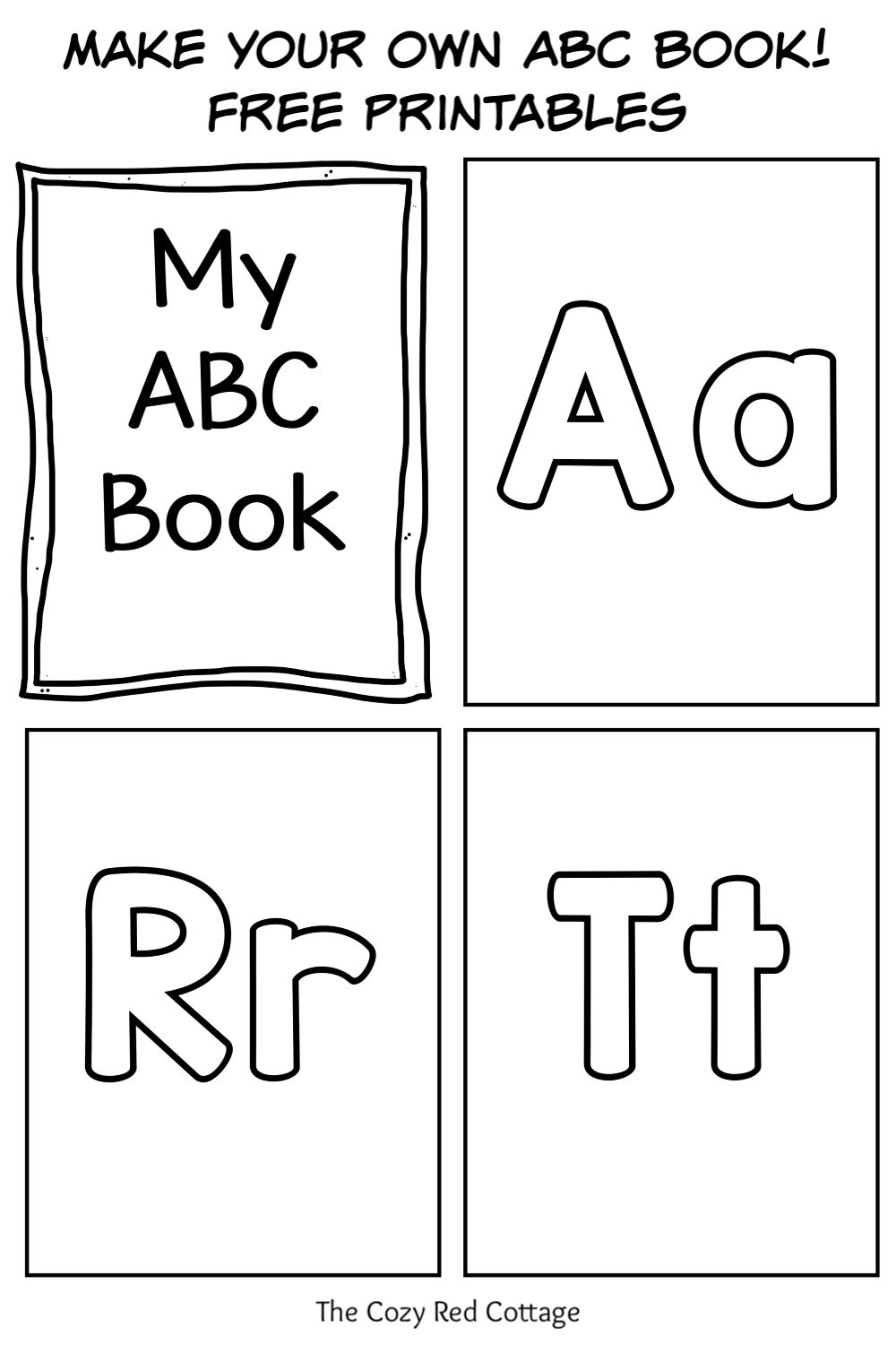 The Cozy Red Cottage Create Your Own ABC Book