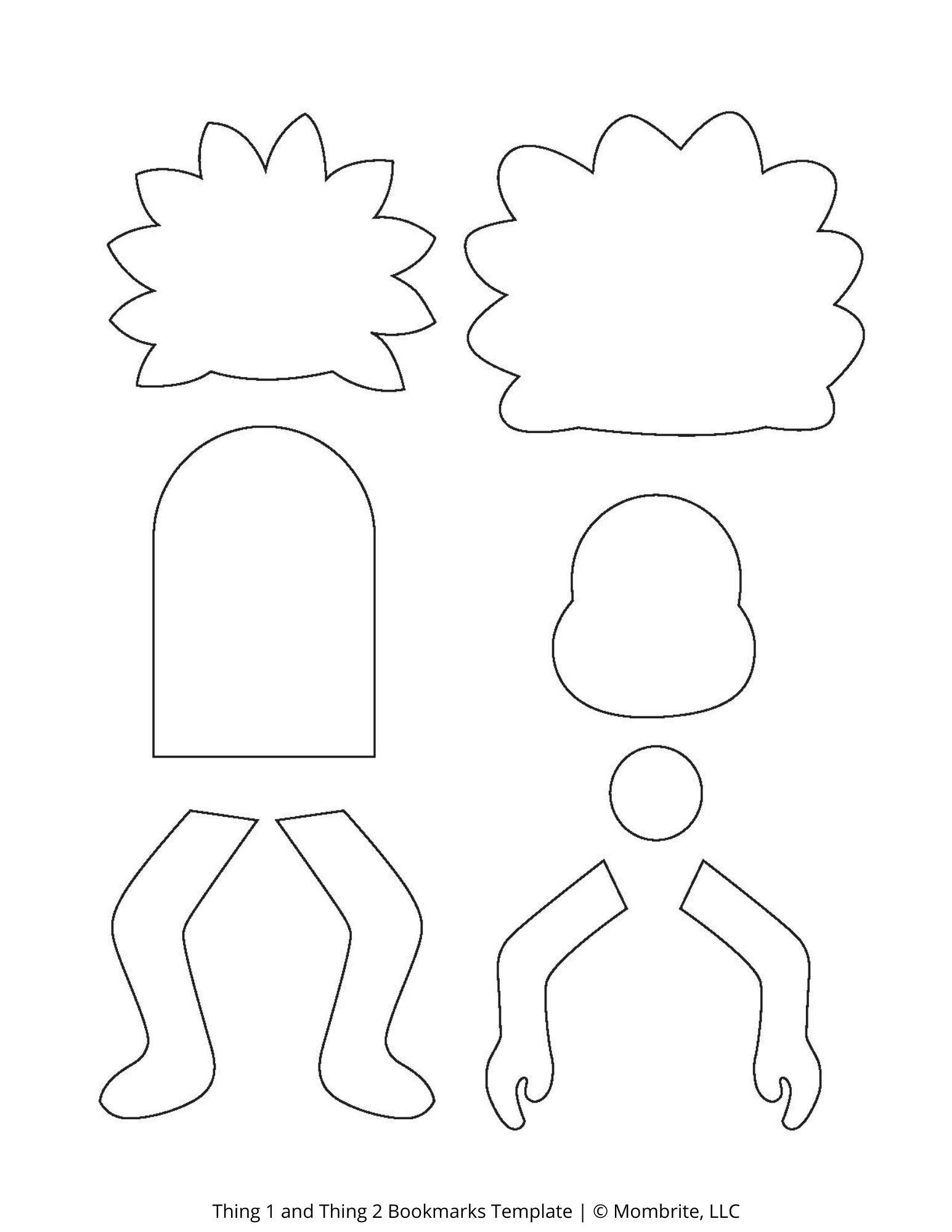 Thing 1 Printable Template Free