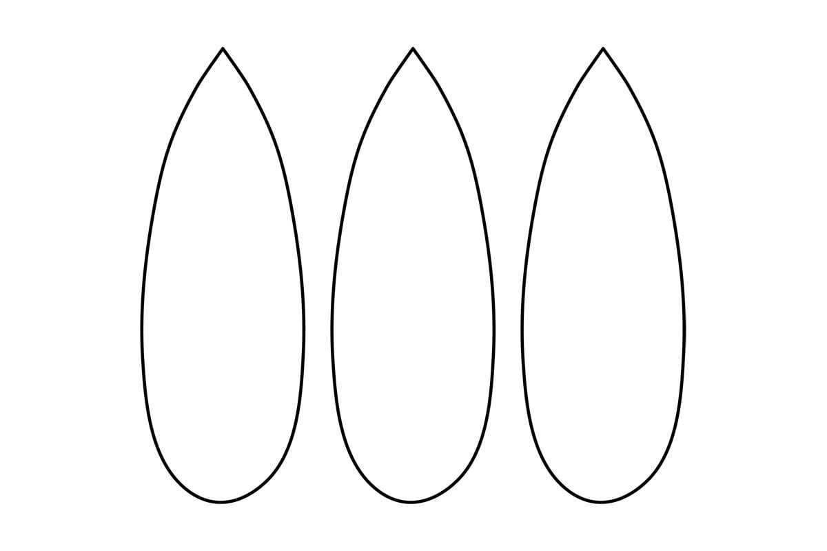 Turkey Feather Template Printable