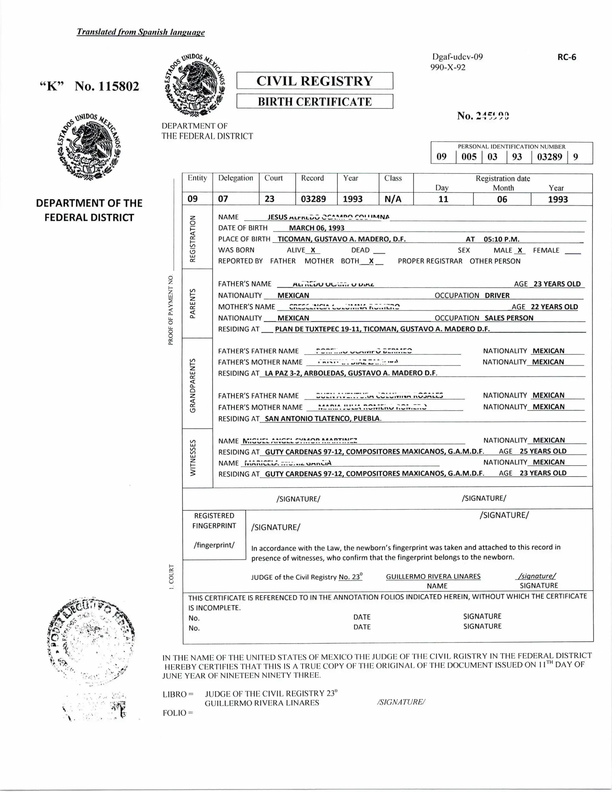 Uscis Translation Certification Template Event Program Template