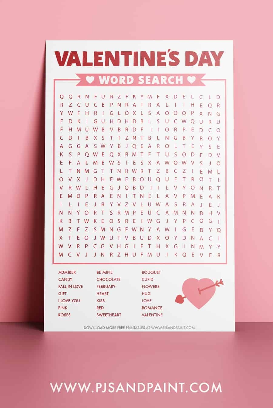 Free Printable Valentine Word Puzzles