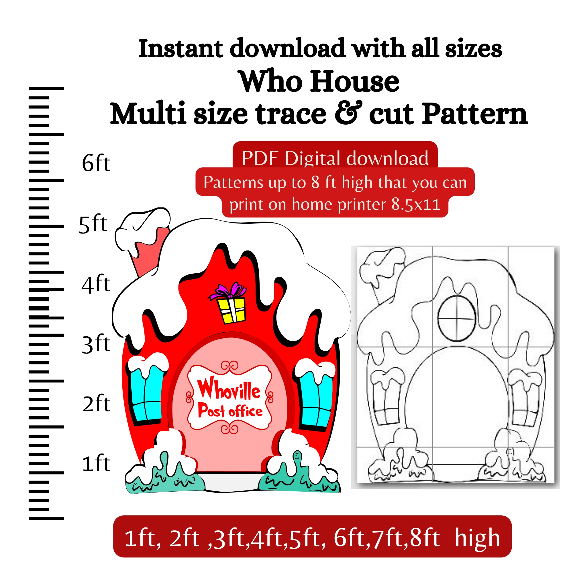Printable Whoville House Template