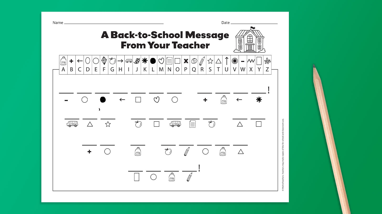 Free Printable Decoder Worksheets