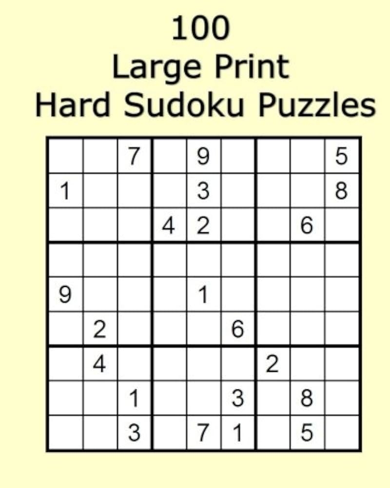 Printable Sudoku Puzzles Hard