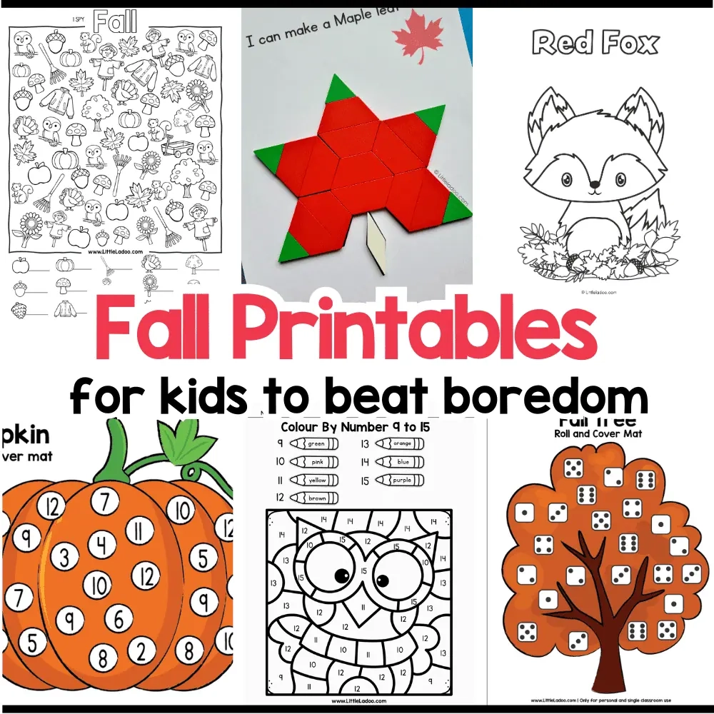 Free Autumn Printables For Kids