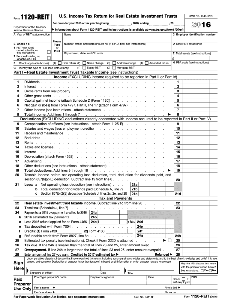 Form 1120 H Instructions 2026