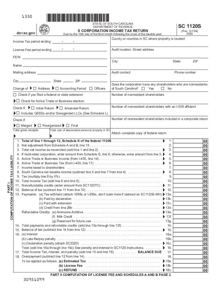 Sc State Income Tax Forms