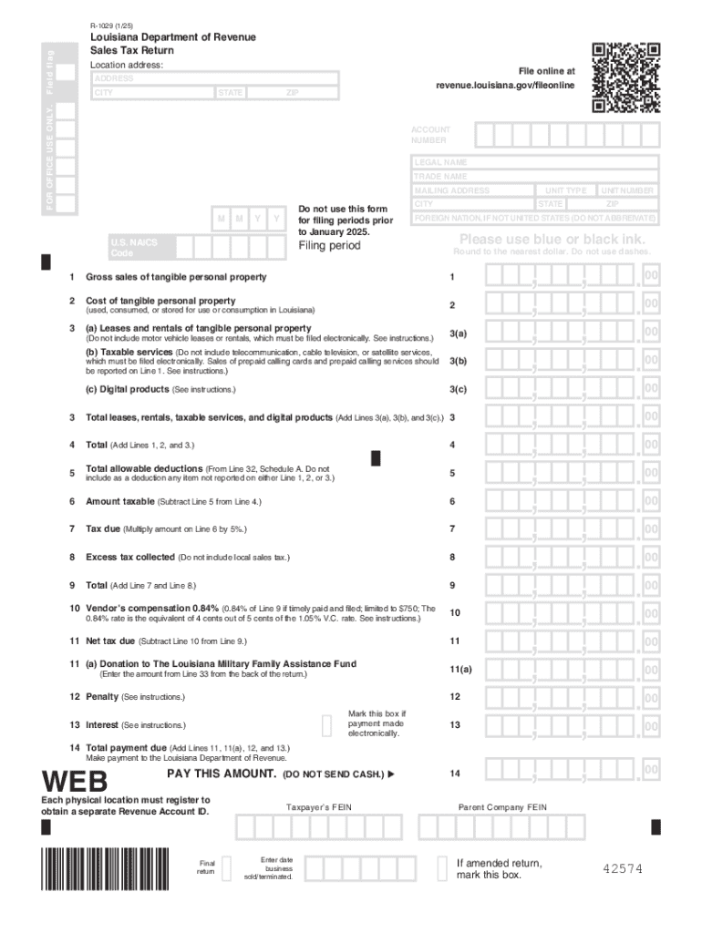 2025 Form LA R 1029 Fill Online Printable Fillable Blank 