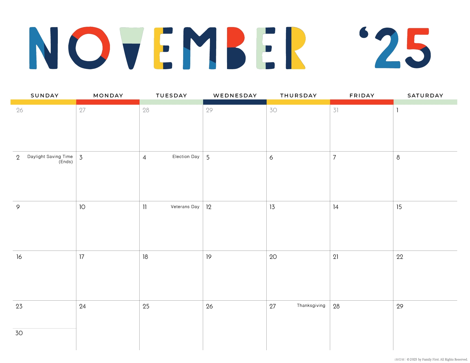 2025 Printable Calendars Free Printable Calendar Designs IMOM