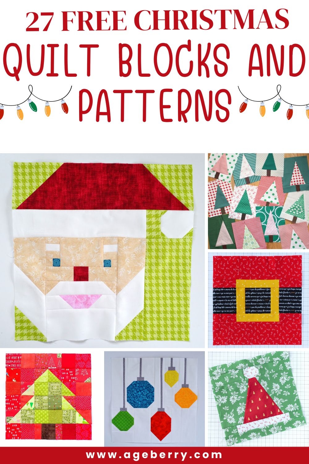 27 Free Christmas Quilt Blocks And Patterns For Your Holiday Projects