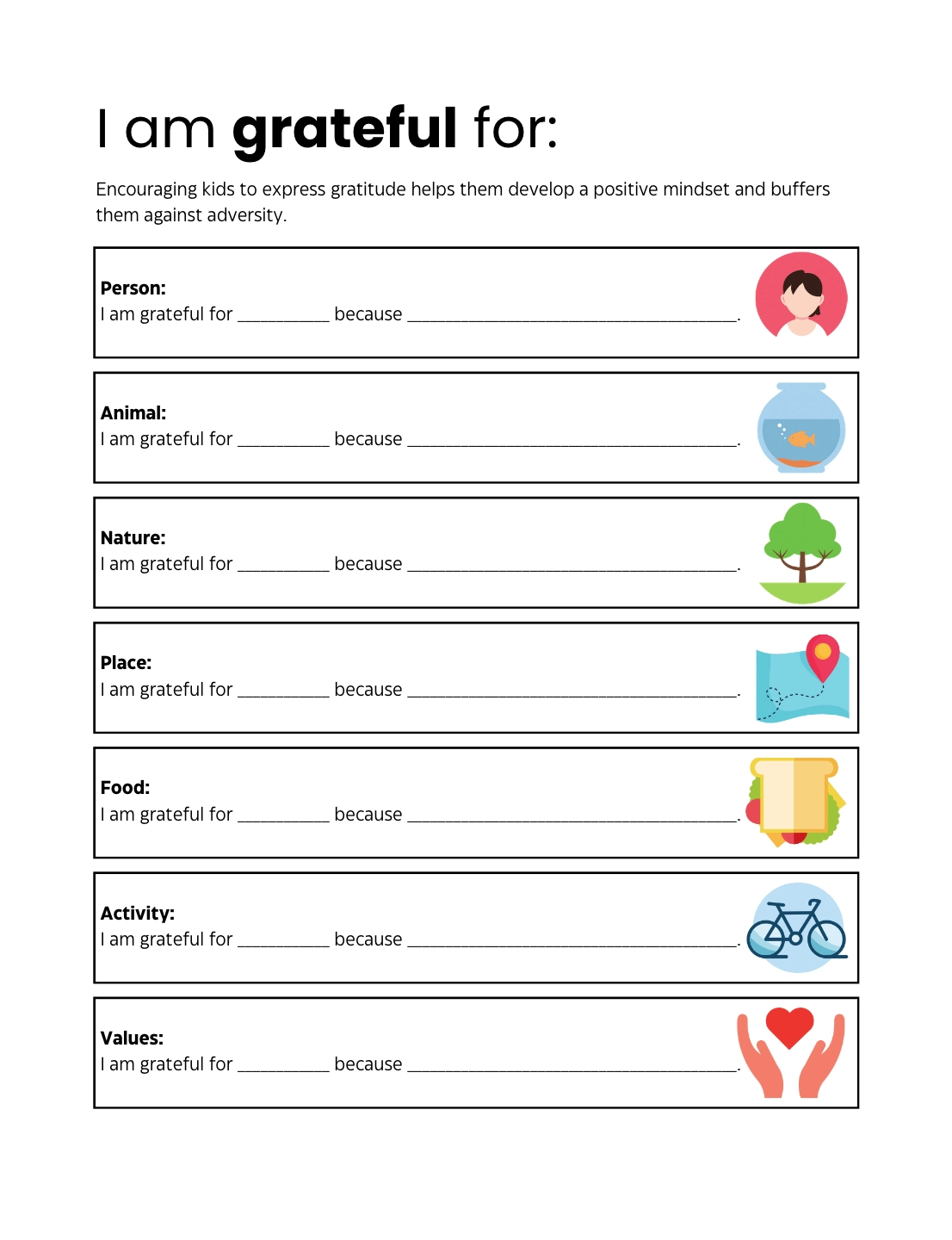 Mindfulness Exercises Free Printable