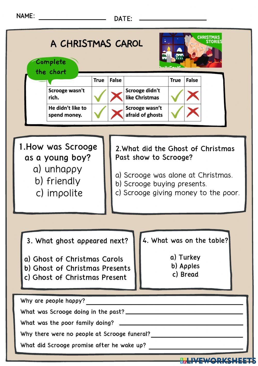 A Christmas Car Free Interactive Worksheets 1744445