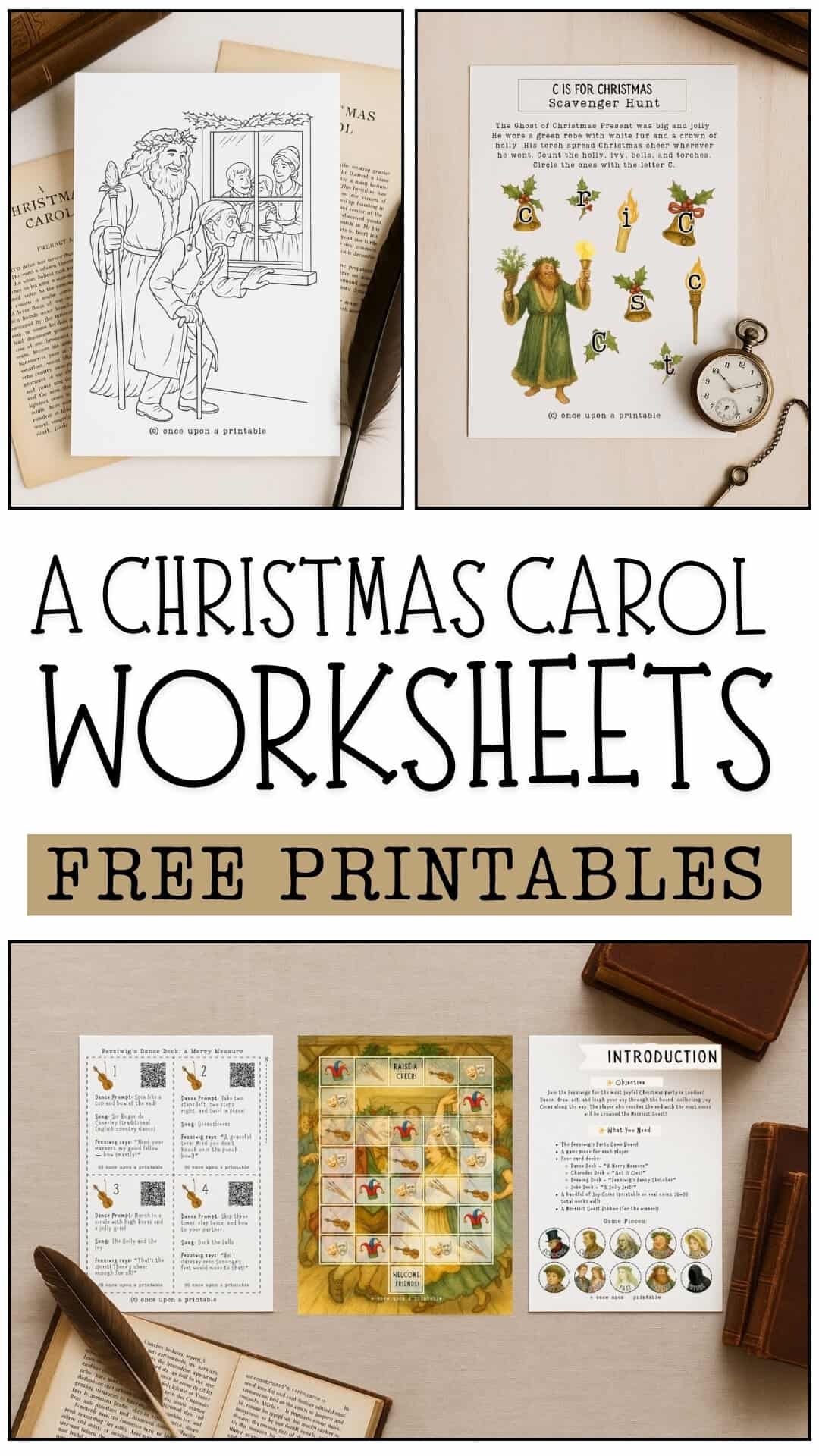 A Christmas Carol Worksheets Free Printables Once Upon A Printable
