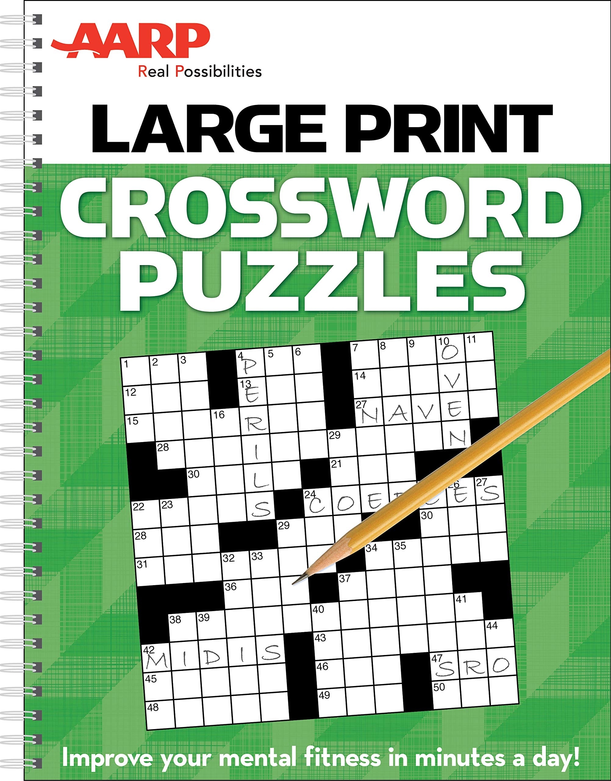 AARP Large Print Crossword Puzzles Publications International Ltd 