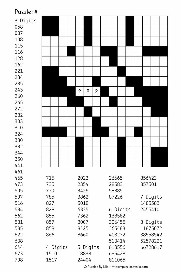 Word Fill In Puzzles Printable
