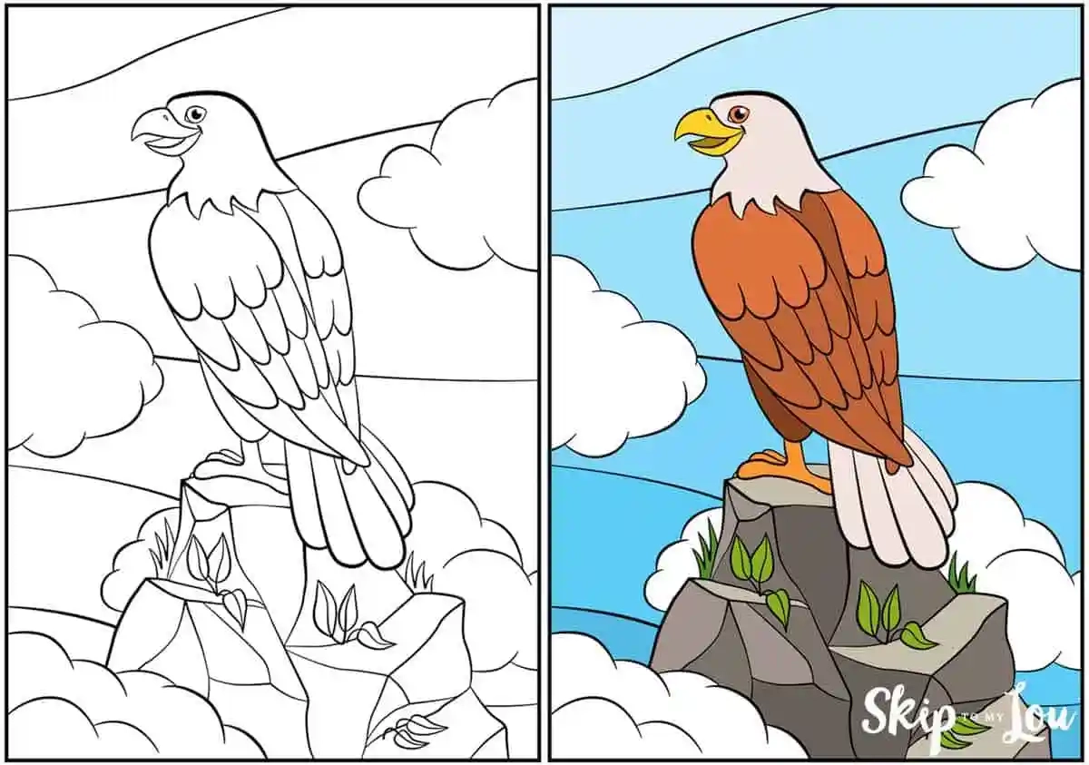 Free Printable Eagles Coloring Pages