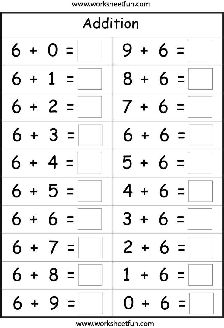 Basic Addition Facts 8 Worksheets FREE Printable Worksheets