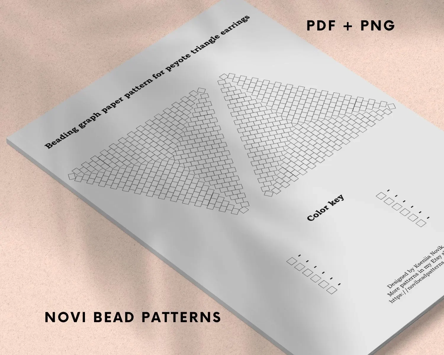 Printable Triangle Beading Graph Paper