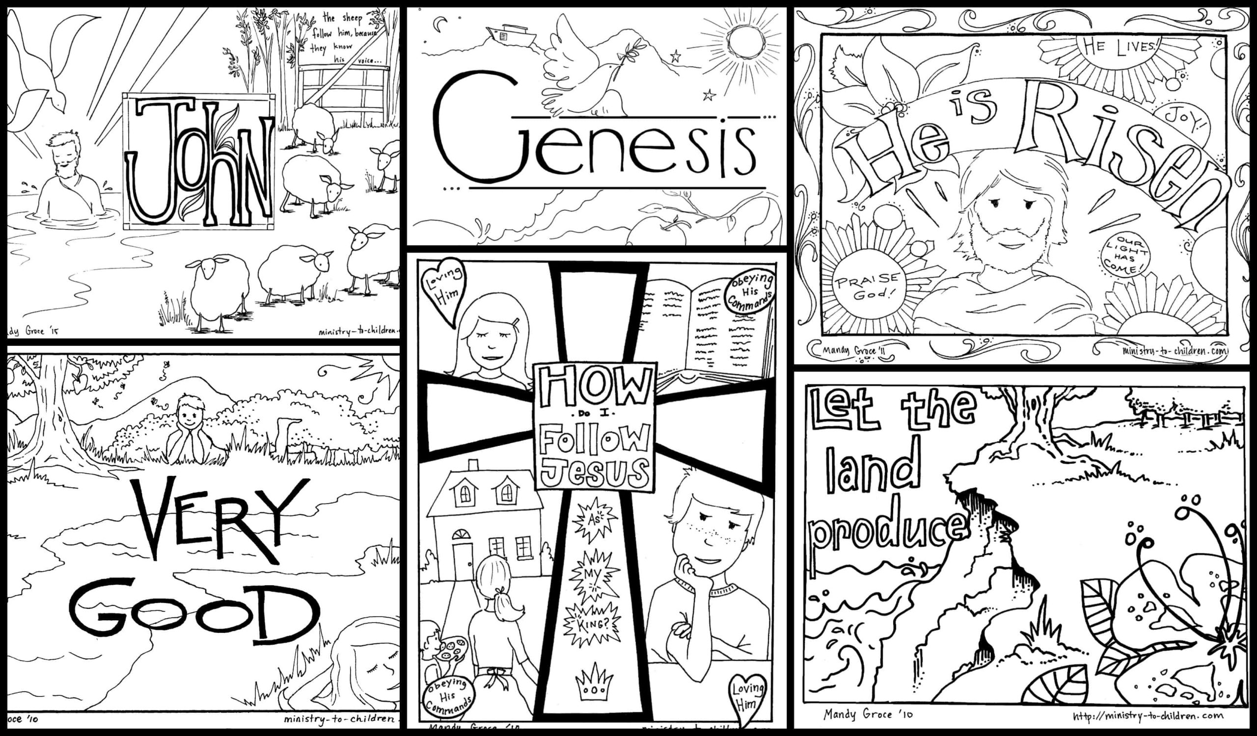 Printable Bible Activity Sheets For Children
