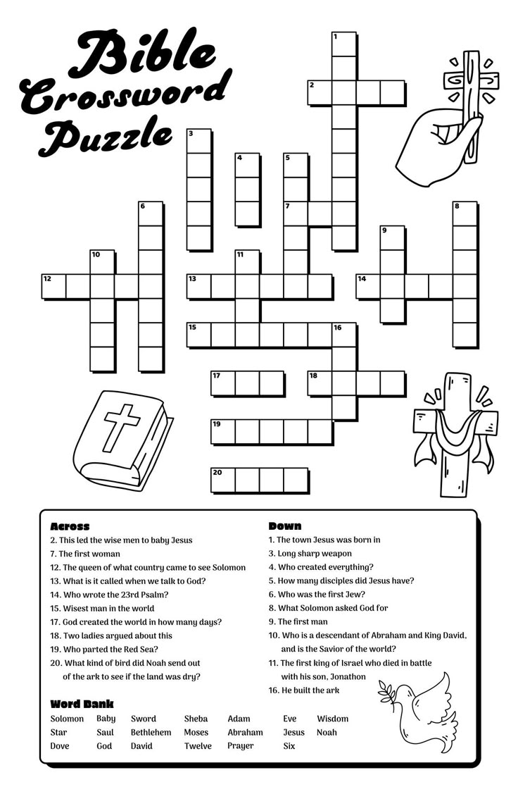 Free Bible Printable Puzzles