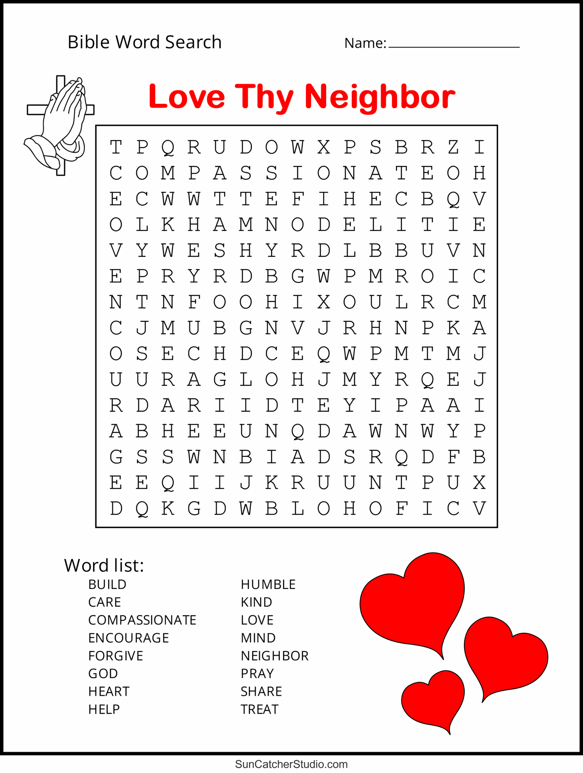 Free Printable Christian Word Puzzles