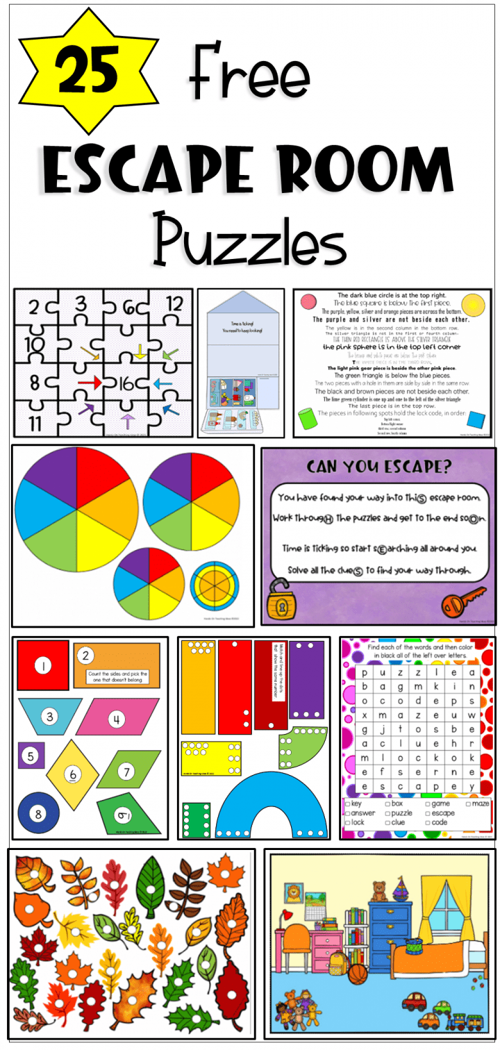 Build Your Own Escape Room Free Printables 