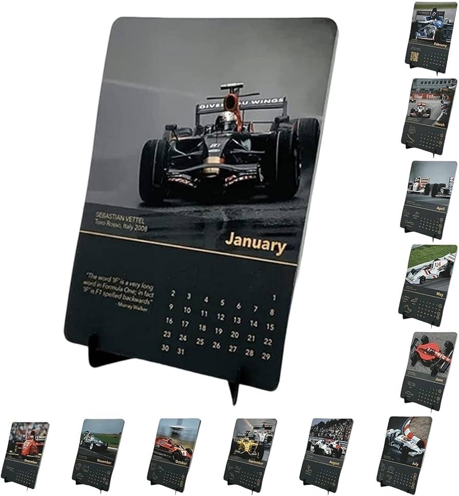 Calendar 2023 Cool F1 Calendar With History Pictures Card Desk 