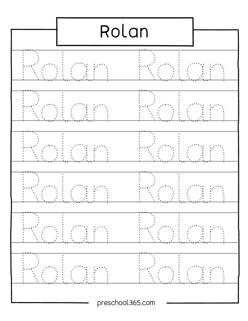 Free Name Writing Worksheets Printables