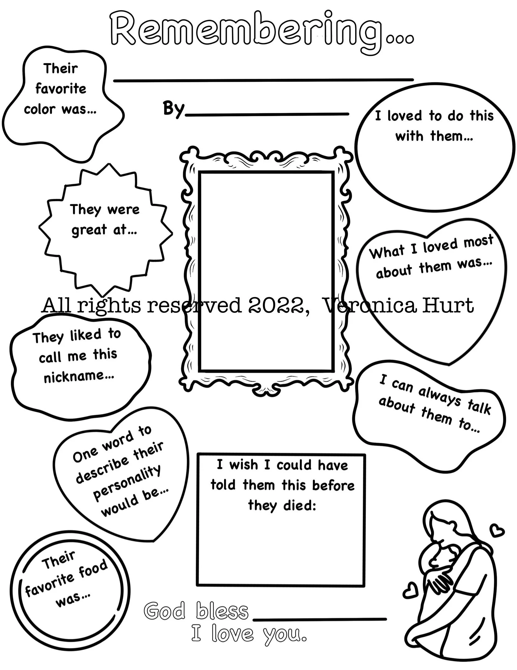 Catholic Kids Activity Grieving Children 6 Remembering A Lost 