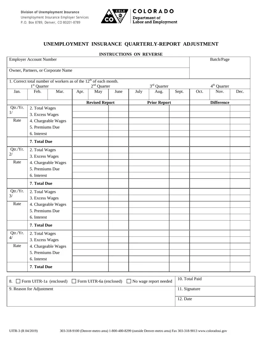 Co Uitr 1 Form Fill Out Printable PDF Forms Online