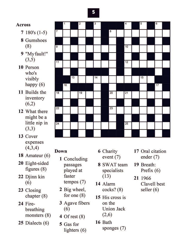 Crossword Puzzles Easy To Medium Dylanna Press
